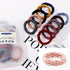 Wetopkim 30 Pcs Hair Ties, Non-Slip Seamless Bands for Thick Heavy Curly Hair, Lightweight Highly Elastic Stretchable