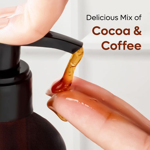 mCaffeine Coffee Body Wash with Cocoa for Refreshed Skin | Irresistible Chocolate Aroma | 200 ml Sulphate Free