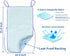 4-Layer 18.9"X33.9"(Pack 2 Wheelchair Highly Absorbent Incontinence Waterproof Pads, Soft Extra Large Washable