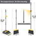 kelamayi Broom and Dustpan Set for Home, Stand Up Broom and Dustpan Combo for Indoor & Outdoor Sweeping