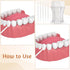200Pcs 2-in-1 Interdental Brushes Toothpicks for Teeth, Portable Soft Bristle Floss Picks in Clear Storage Box