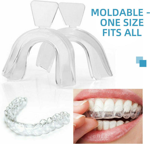 Thermoplastic Teeth Whitening Mouth Trays Tooth Mouth Guard Whitening Teeth Trays with Case Mold Dental Oral Care Kit