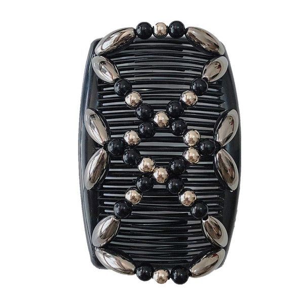 Lovef Comb Hair Clips for Women and Girls - Stylish Tribal Accessories (White, Black, Gold)