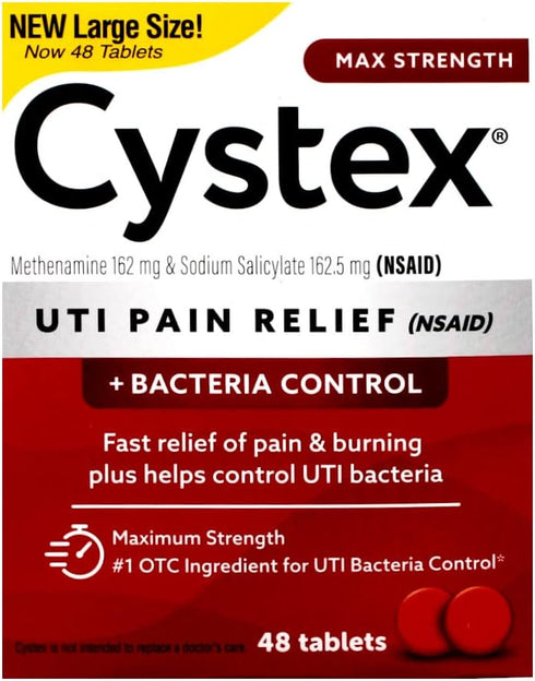 Cystex Plus Urinary Pain Relief Tablets, 40 ea
