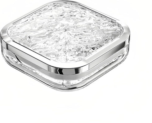 Rylynn Stylish Pill Organizer Crytal Clear, Waterproof Pill Case for Daily Vitamins, Medicine,