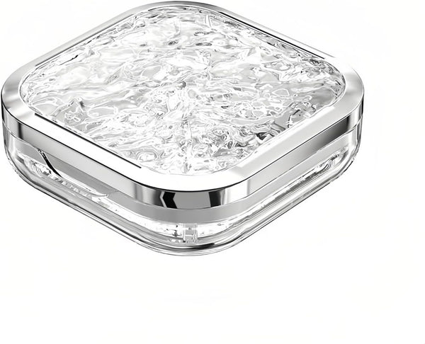 Rylynn Stylish Pill Organizer Crytal Clear, Waterproof Pill Case for Daily Vitamins, Medicine,