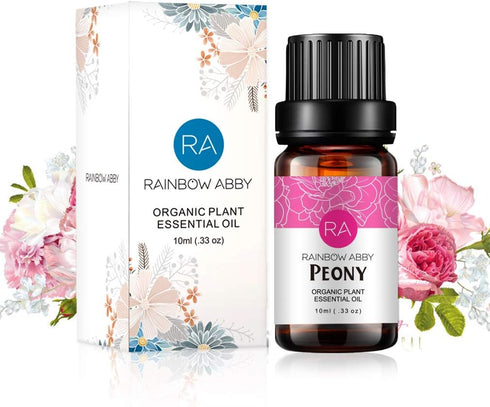 Peony Essential Oil 10ML - 100% Pure Organic for Diffuser, Massage, Skin Care