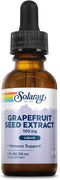 SOLARAY Grapefruit Seed Extract Liquid 100mg - Immune Support Supplement, 60-Day Guarantee, 1 FL OZ
