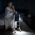 leasote 4-Leg 5-Level Standing Aid with Stability, Adjustable Height Mobility Aid, Sturdy Iron Bed Assist Rail & Couch