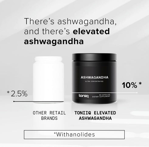 Ashwagandha - Ultra High Potency 20:1 Extract with 10% Withanolides - Highly Concentrated - 90 Capsules