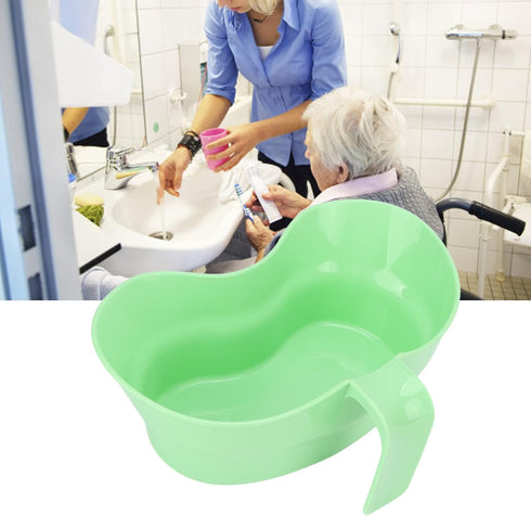 ZJchao Bed Mouthwash Cup and Plastic Dental Emesis with Oral Care Toothbrush for Elderly Bedridden Patients, 300ML