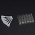 Teensery 100 Pcs Empty Perfume Sample Bottles, Mini Glass Refillable Vial Containers for Essential Oil