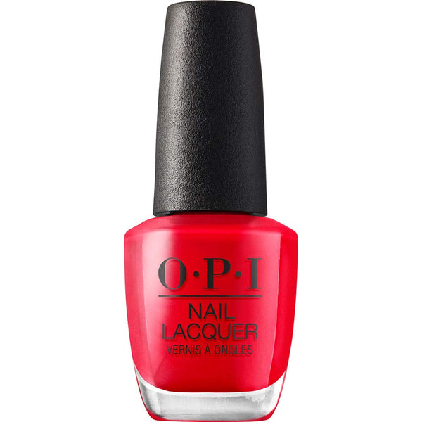OPI Nail Lacquer Opaque Light Red Crème, Chip Resistant Nail Polish, Vegan, Fast Drying