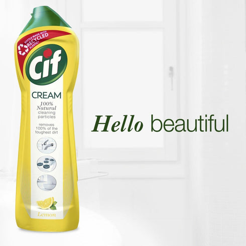 Cif Cream Lemon 500 Ml (Pack of 4)