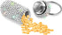 Portable Pill Case, Waterproof Pill Holder with Keychain, Bling Pill Box for Outdoor Travel