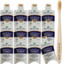 Tonic Traveler Mouthwash Minis (12 Pack) + Bamboo Toothbrush - Natural Alcohol-Free Mouthwash for Gum Health & Bad