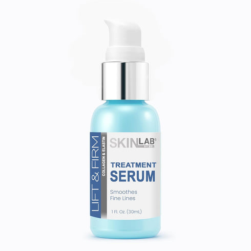 Lift and Firm Treatment Serum, 1 Oz, Hydrolyzed Collagen, Elastin, Vitamin C, Vitamin E, Moisturizer for Fine Lines