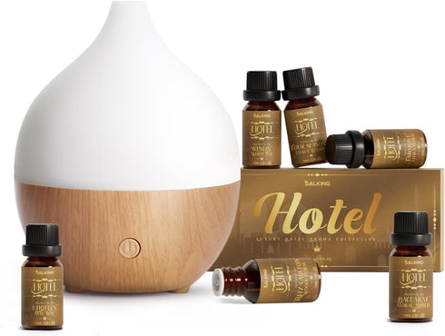 SALKING Essential Oil Diffuser with Luxury Hotel Fragrance Oil Set, 100ml Small