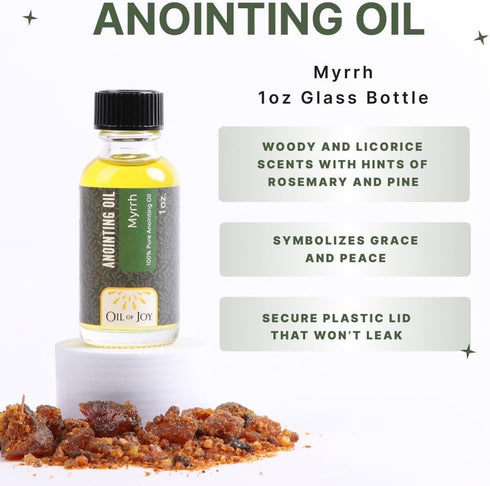 Oil Of Joy 1oz Anointing Oil Myrrh Anointing Oil for Prayers Myrrh Essential Oil Anointed Oil Prayer
