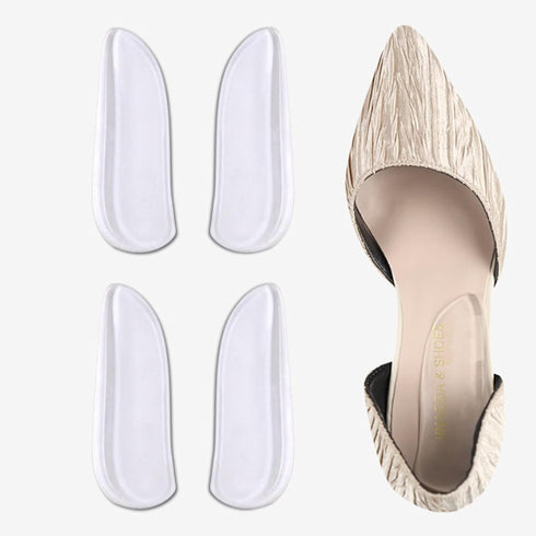 MARS WELLNESS Medial & Lateral Heel Wedge Silicone - 2 Pairs Universal Adhesive Shoe Insert for Knock Knee Pain, Foot