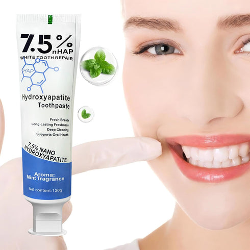 Zeamyhy 7.5% 4.23 OZ Hydroxyapatite Toothpaste for Advanced Enamel Protection, Appropriate for Sensitive Teeth, Gentle