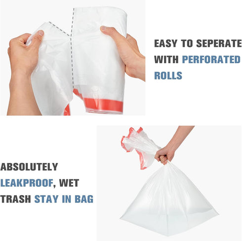 20 Gallon Trash Bags (102 Count) - Extra Strong Large Garbage Bags with Drawstring for Kitchen, Commercial, Office Use