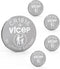 ViCep 5-Pack CR1616 Battery CR 1616 3V Lithium Batteries for Car Key Fob,