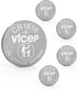 ViCep 5-Pack CR1616 Battery CR 1616 3V Lithium Batteries for Car Key Fob,