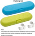 Plastic Electric Toothbrush Travel Case for Oral-B Pro Series, 2 Packs (Blue & Green)
