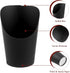 Ocmoiy 14 oz (50 200 50 Charcuterie Cups with Sticks and Bags, Black Disposable Kraft Paper Appetizer Cups, Individual
