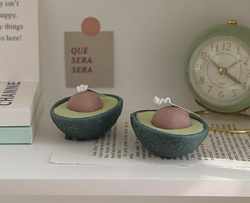 T-shin Candle,90G Avocado Shaped Scented Aroma Soy Wax Decorative Candle for Table Photo Prop Birthday Gift,Prefect