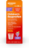 Amazon Basic Care Children's Ibuprofen Oral Suspension 100 mg per 5 mL, Pain Reliever, Grape Flavor, 8 fl oz