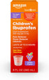 Amazon Basic Care Children's Ibuprofen Oral Suspension 100 mg per 5 mL, Pain Reliever, Grape Flavor, 8 fl oz