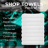 Avalon Towels Cotton Shop Rags | Pack of 100, Size 12x14 Inches | Absorbent Shop Towels for Automobiles, Industries
