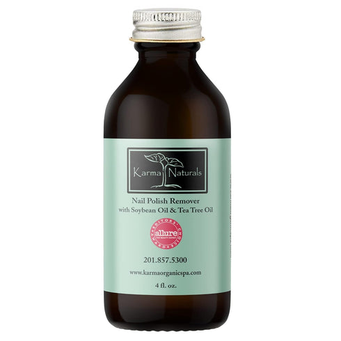 Karma Organic Nail Polish Remover, 4 fl. Oz, Non Toxic, Vegan, Acetone Free with Soybean Oil