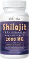 60,000 MG Shilajit Pure Himalayan Organic Capsules - 100% Gold Grade for Energy Boost & Immune Support - 60 Capsules