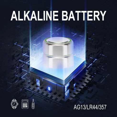 kunying LR44 10 Pack, L1154F AG13 357 303 SR44 A76 1.5V Batteries Premium Alkaline Battery Button Coin Cell Battery