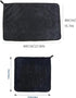 HYCIM 1300gsm (2Pcs-Double Pile(23.62 15.75in)) Shiny Microfiber Wipes Bath Shower Cleaning Cloths, Super Absorbent