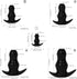 Soft Silicone Men's Hollow Anal Plug with Anchor Base - Adult Toy