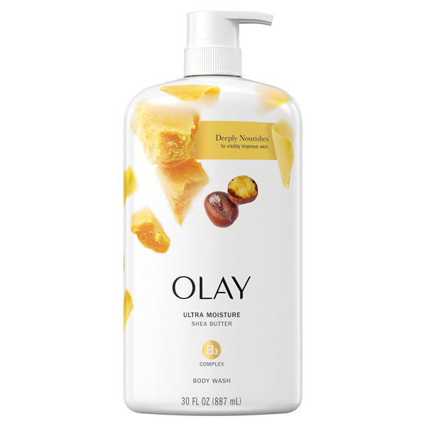 Olay Ultra Moisture Body Wash for Women, 33 fl oz, Shea Butter Scent