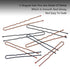Swpeet 220Pcs U Shaped Hair Pins Kit (5cm 6cm; Professional U Shape Hair Pins for Women Girls and Hairdressing Salon;