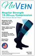 NuVein Compression Socks for Men and Women, Medical Grade 15-20 mmHg, Knee High, 1 Pair, Brown, Small