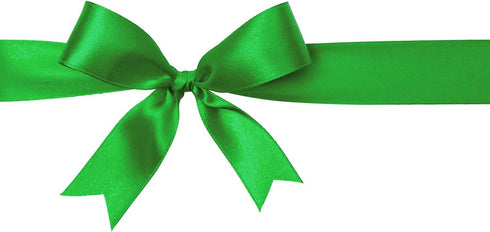 5/8" x 100 Yards Satin Ribbon - Green Silk Ribbon with Spool for Gift Wrapping, Crafts, Wedding Decorations