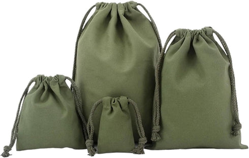 TYLPFH 10pc Package coffee,13x16cm) Cotton Drawstring Storage Bag White Canvas Bags For Candy Gift Pouch Reusable Home