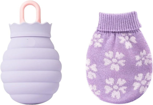 RLPPBMD Hot Water Bottle Silicone Hot Water Bag Hot Compress Tummy Warmer Water