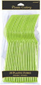 Kiwi Green Plastic Fork, Pack of 20 - Eco-Friendly, Durable & Eye-catching for Parties & Events