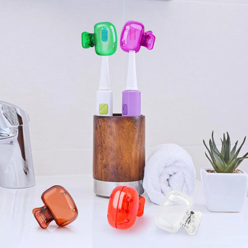 6 Pack Toothbrush Head Cover Cap, Portable Toothbrush Protector for Bathroom Home Travel Toothbrush Case