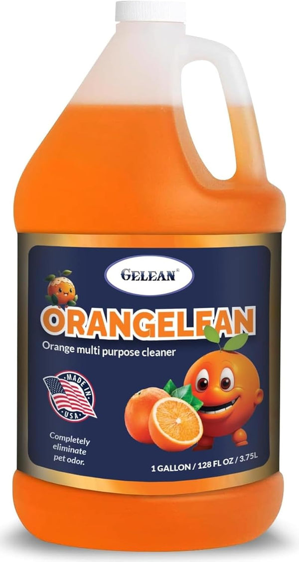 Multi Purpose Cleaner - Pet Odor Eliminator Concentrate, pH Neutral Orangelean Floor Cleaner, 128 oz