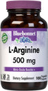 Bluebonnet Nutrition L-Arginine, 500mg, Free-Form Amino Acid, 100 Vegetable Capsules, Nitric Oxide Precursor*, Vegan,