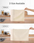 Microfiber Cleaning Cloth Roll, 50 Pack, 12" x 16", Tear Away Towels, Reusable Washable Rags (Beige Ripple)